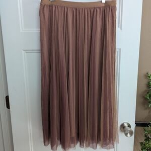 Hem & Thread Brown/Purple Midi Skirt. Size Medium. Boho. Fairycore.